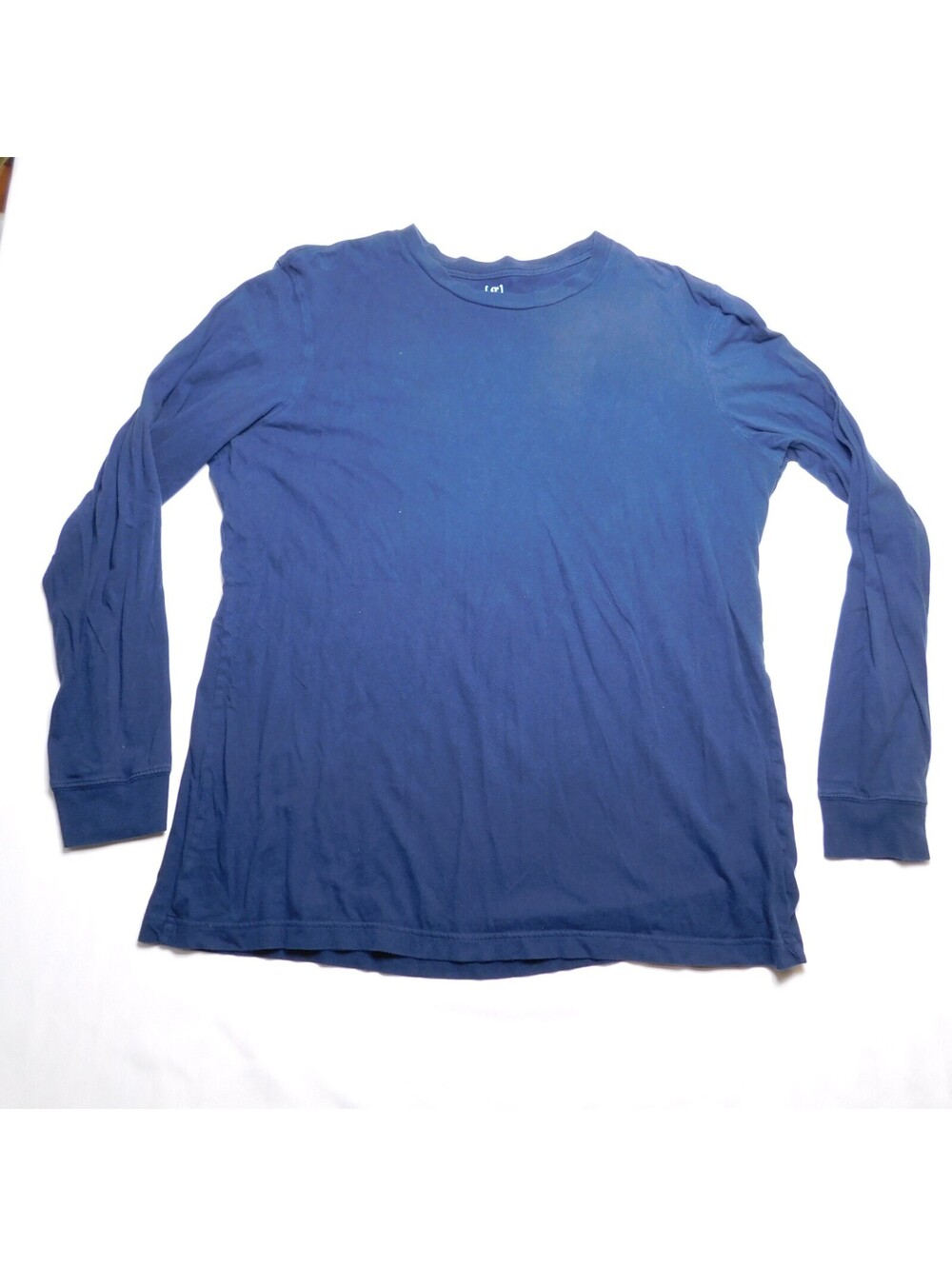 George Men's XLT Navy Blue Solid Crewneck Long Sleeve T-Shirt Big & Tall